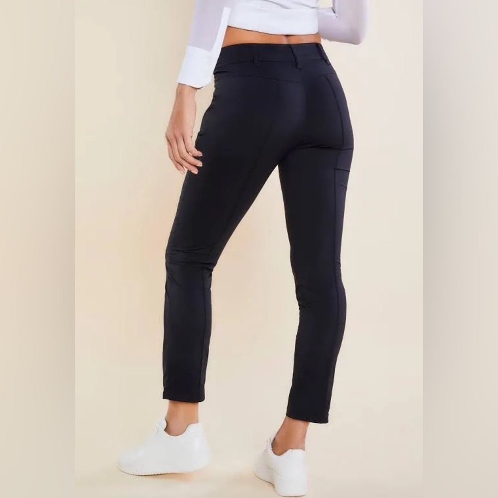 Anatomie Black Cropped Slim Zip-Detail Pants - Picture 2 of 15